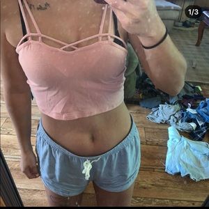 Super cute pink crop top